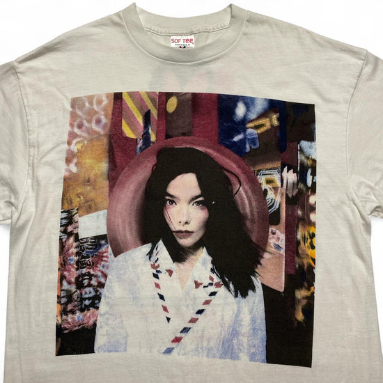 Bjork Post Vintage 90’s Single Stitch White T Shirt