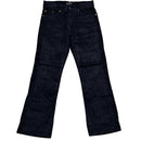 Criminal Damage Black Corduroy Bootcut Jean Trousers (34W)