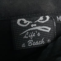 Lifes a Beach No Fear Eyes Cargo Trousers Black and White (32W)
