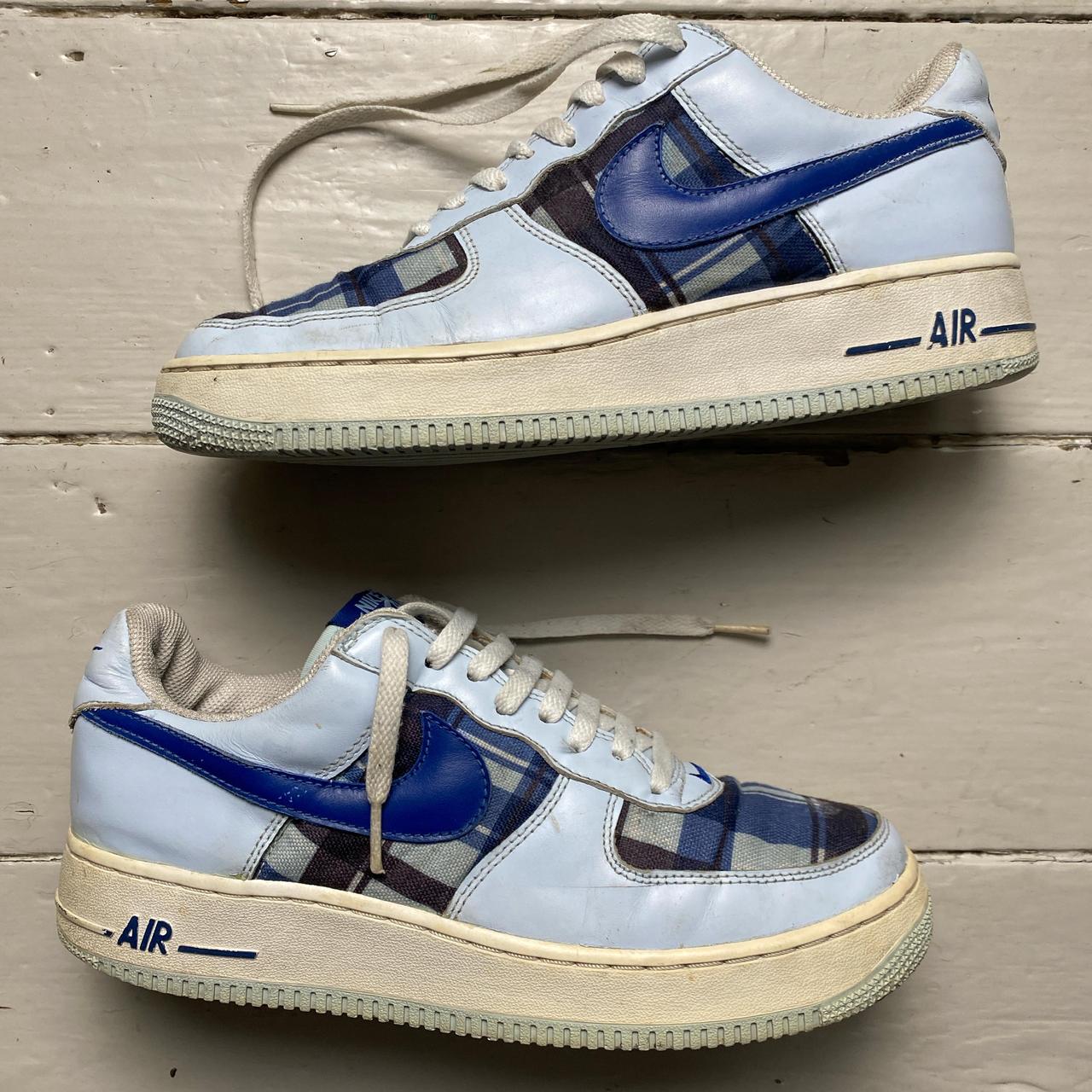 Nike Air Force 1 Blue Tartan Vintage 2003 Premium