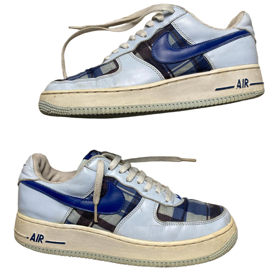 Nike Air Force 1 Blue Tartan Vintage 2003 Premium (UK 8)