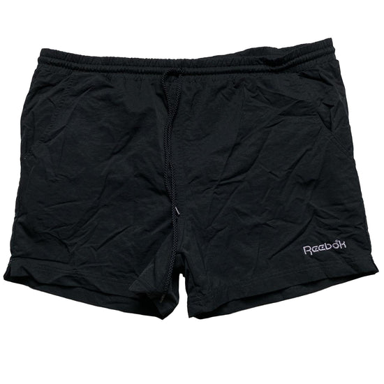 Reebok Black and White Vintage Shorts (XL)