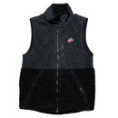 Nike Black and Grey Sherpa Fleece Gilet (S)
