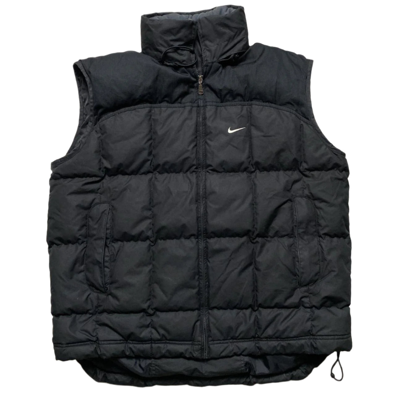 Nike Vintage y2k Black and White Puffer Gilet (L)