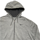Nike Athletic Department Grey Swoosh Zip Hoodie (XL)