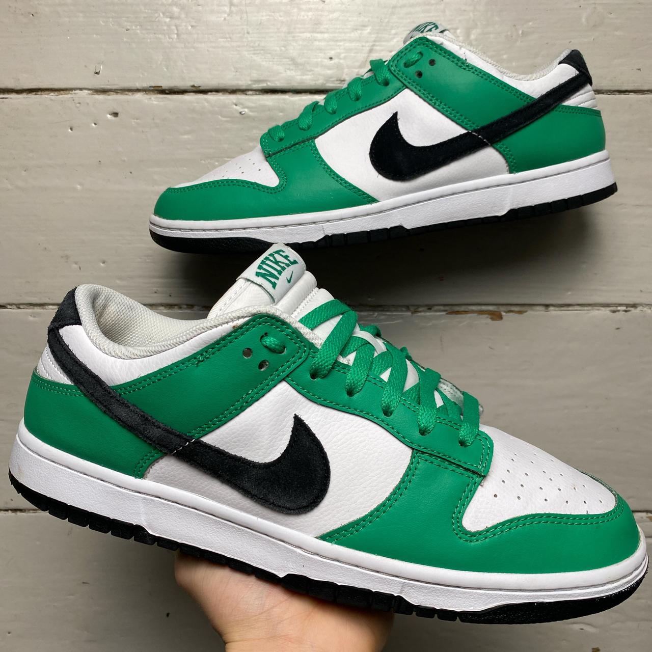 Nike Dunk Low Green Black and White Celtics