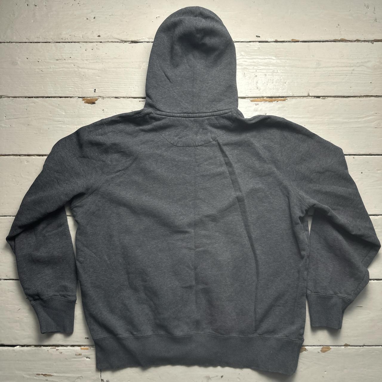 Nike Swoosh Grey and White Hoodie