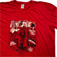 Ecko UnLTD Vintage y2k Grafitti Red and Black T Shirt (3XL)