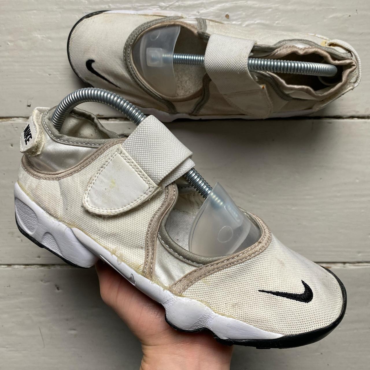 Nike Air Rift White and Black Non Tabi Toe