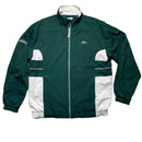 Lacoste Green and White Tracksuit Shell Windbreaker Jacket (XL)