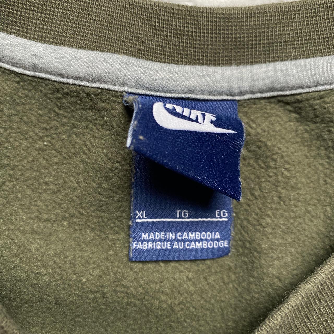 Nike Swoosh Khaki and White Jumper