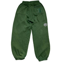 Always Do What You Should Do Green Black and White Baggy Joggers (S)