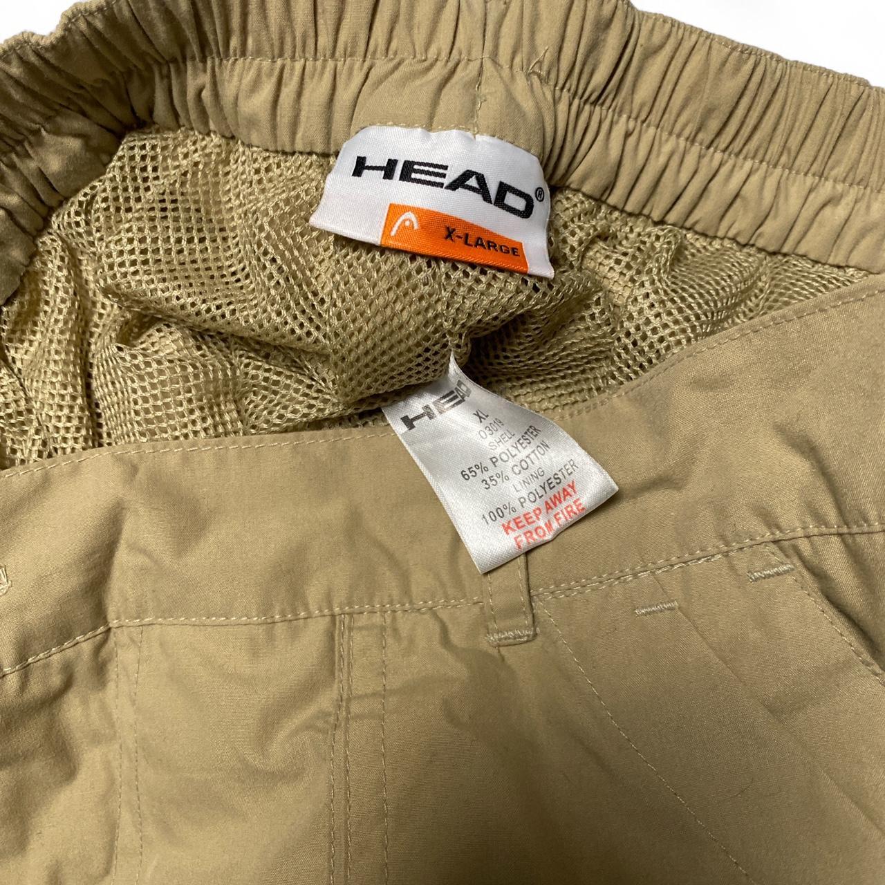 Head Tennis Vintage Trackpant Cargo Shell Bottoms Tan