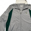 Lacoste Grey White and Green Nylon Full Shell Tracksuit (L)