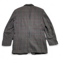 Burberry Vintage Burberrys Black White and Green Tweed Blazer Suit Jacket (L)