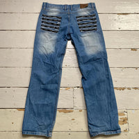 Armani Jeans Vintage AJ Big Logo Stonewashed Jeans (34W)