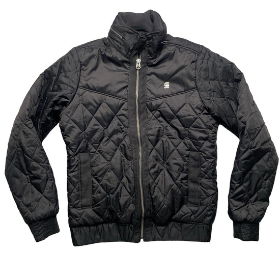 G Star Black Quilted Bomber Jacket (S)