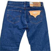 Levis 501 Navy Baggy Jeans (34W)