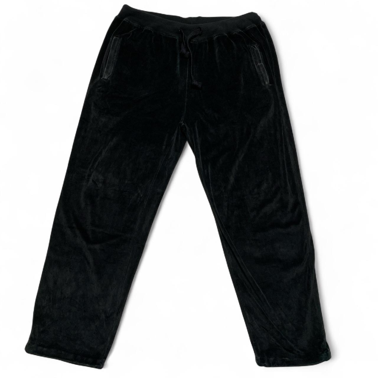 Mecca USA Vintage 90’s Y2K Velour Black Full Tracksuit (2XL)