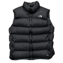The North Face Nuptse 700 Fill Black and White Gilet (L)