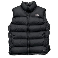 The North Face Nuptse 700 Fill Black and White Gilet (L)