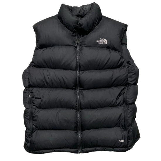 The North Face Nuptse 700 Fill Black and White Gilet (L)