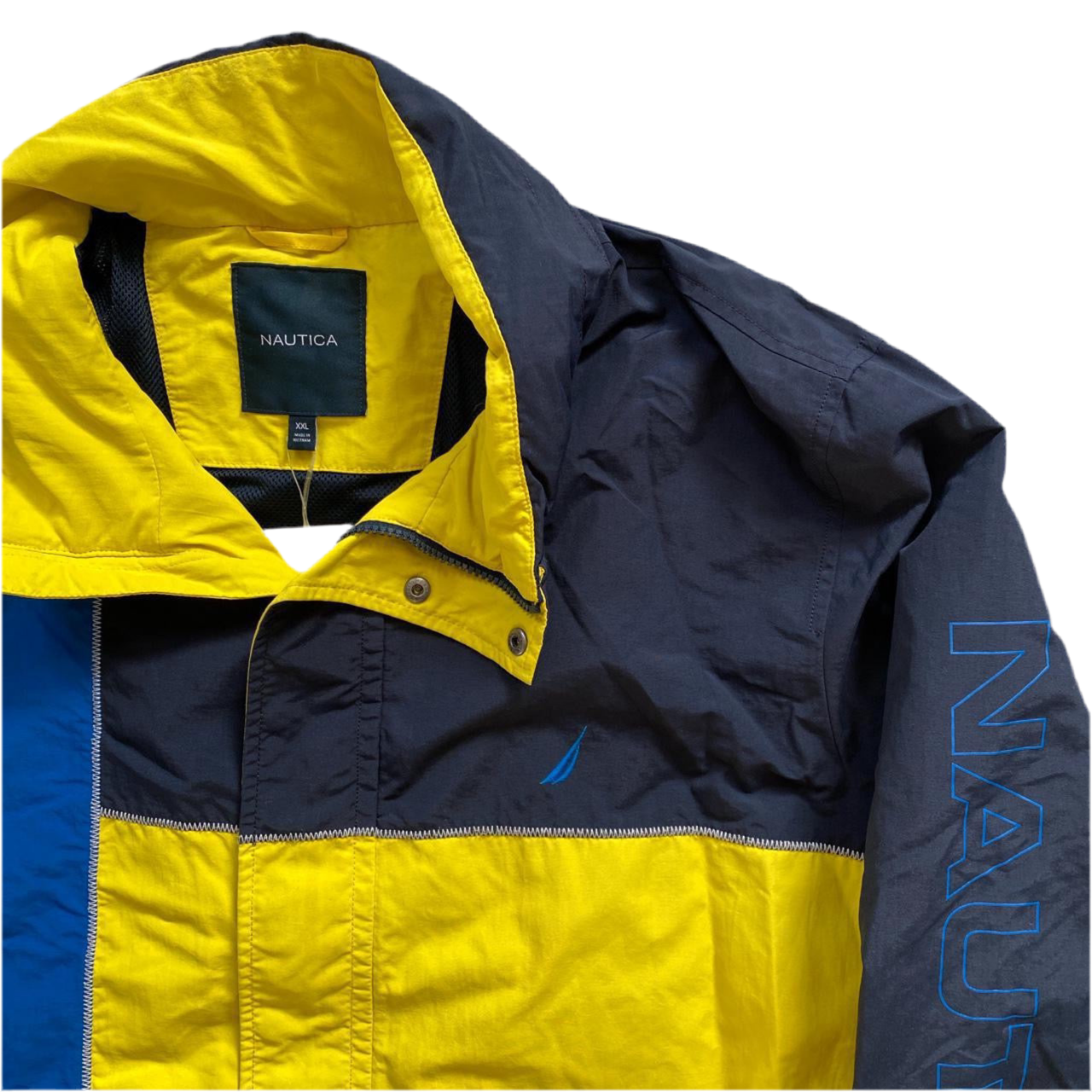 Nautica Blue and Yellow Windbreaker (2XL)