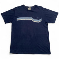 Nike Swoosh Navy Baby Blue Vintage y2k T Shirt (M)