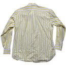 Burberry Burberrys Vintage 90’s Yellow and White Striped Long Sleeve Shirt (L)