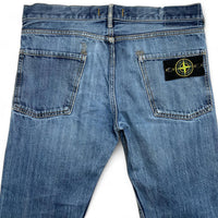 Stone Island Light Blue Distressed Jeans (32W)
