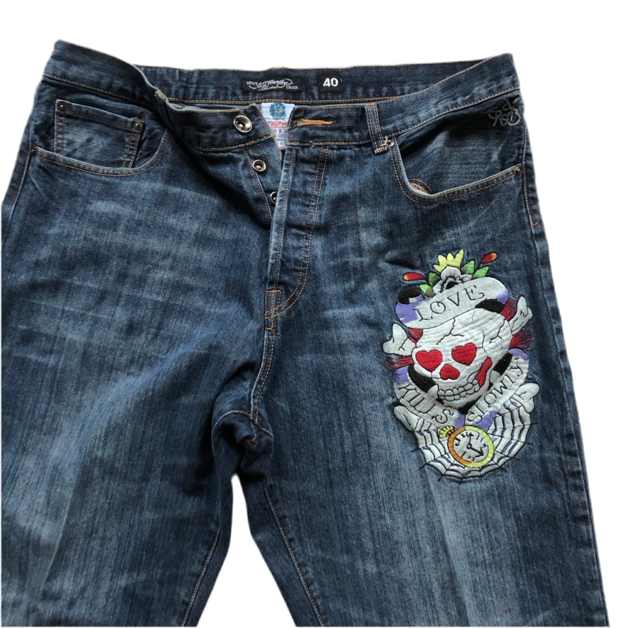 Ed Hardy Love Kills Skull Jeans (40W)