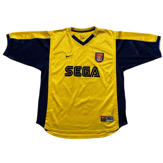 Arsenal Nike Vintage SEGA 1999 Yellow Away Football Jersey (XL)