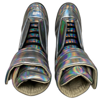 Maison Margiela Future Iridescent Silver High Boot Trainers (UK 9)