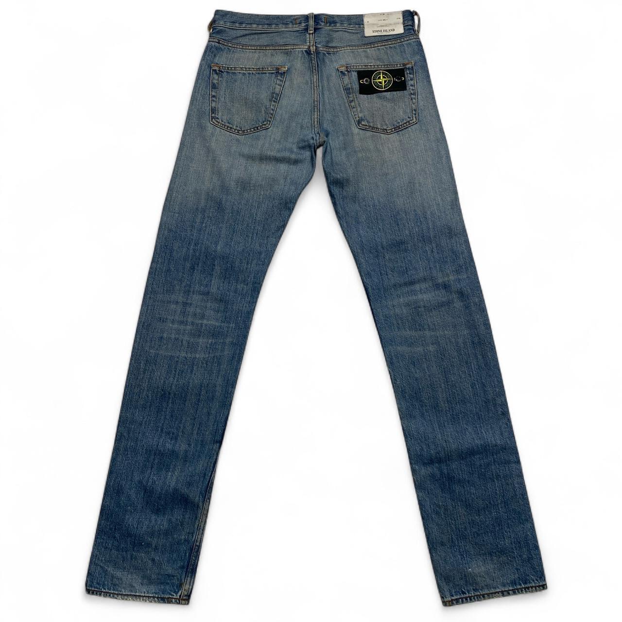 Stone Island Light Blue Slim Straight Jeans (30W)