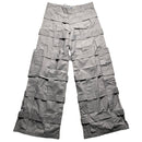 Criminal Damage Bondage Baggy Cargo Grey Combat Trousers (30W)