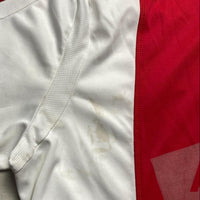 Adidas Ajax 2004/5 Vintage Football Jersey Red and White Suarez (L)