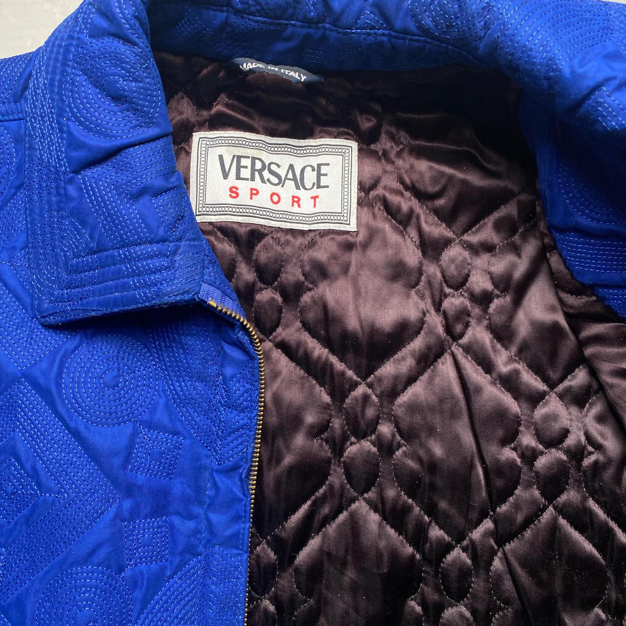 Versace Sport Blue Vintage Peacoat Jacket