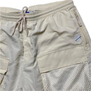 Undefeated Cream Mesh Pocket Shorts (2XL)