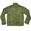 French Connection Vintage Green and Brown Knitted Jumper (XL)