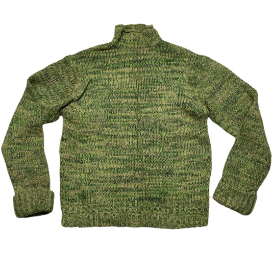 French Connection Vintage Green and Brown Knitted Jumper (XL)