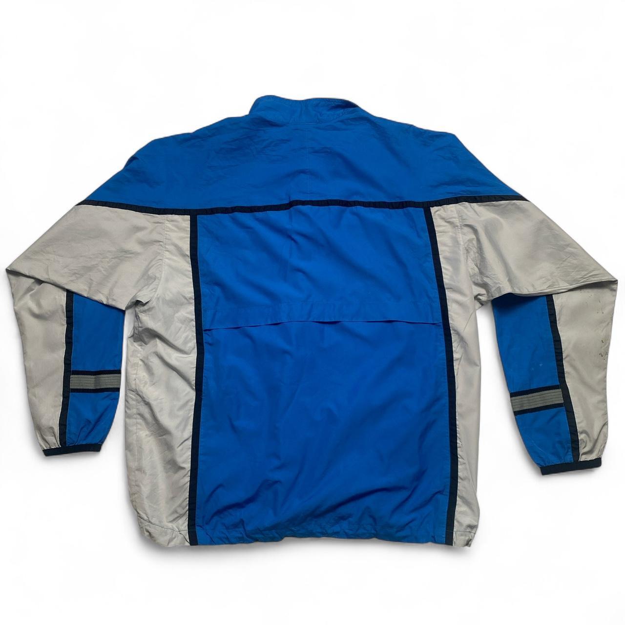 Nike Vintage 90’s Blue Black and Silver Windbreaker Jacket (XL)