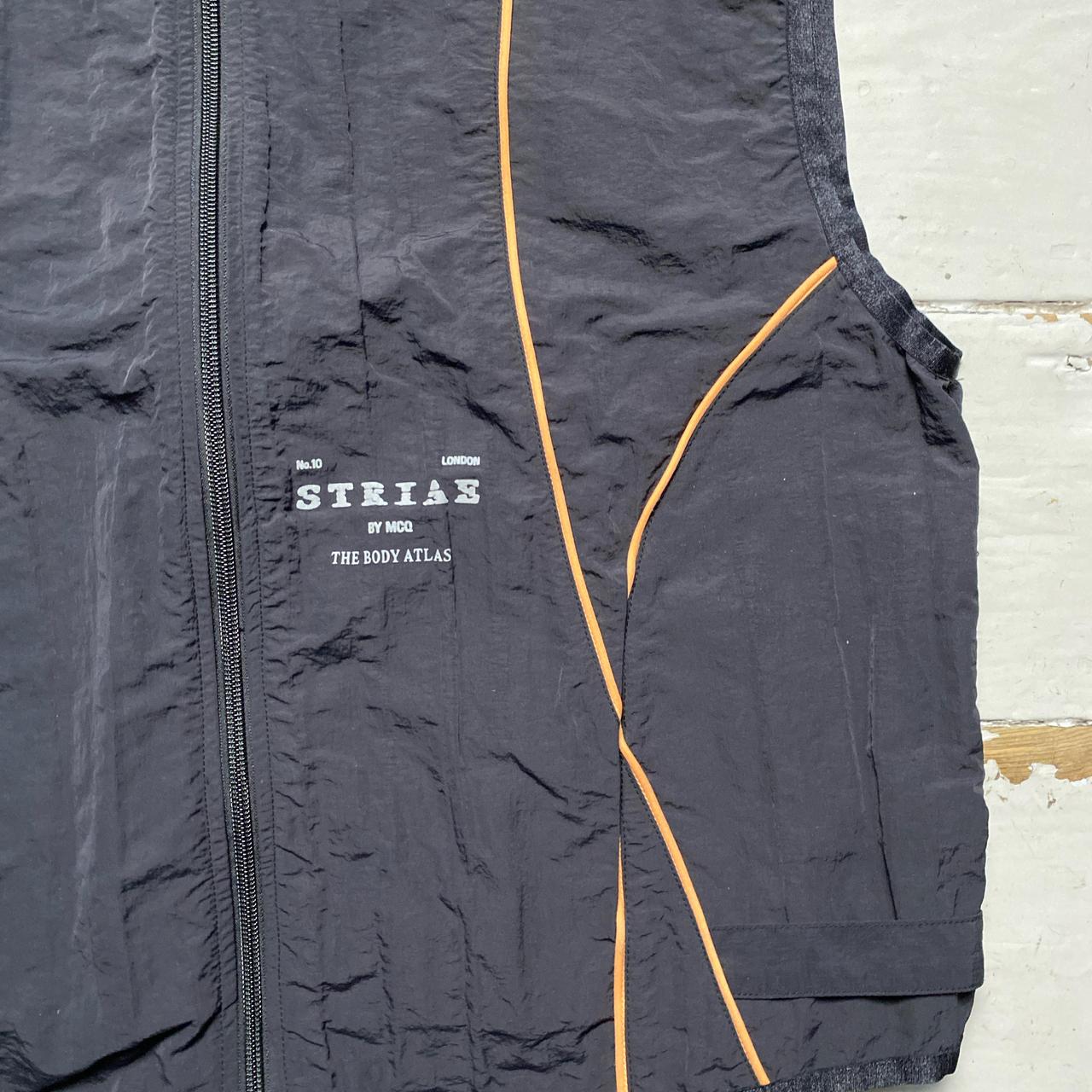 Strias By Alexander McQueen MCQ Black and Orange Gilet (M)