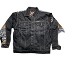 Raw Blue Full Denim Giraffe and Zebra Wildlife Jeans Set (L)