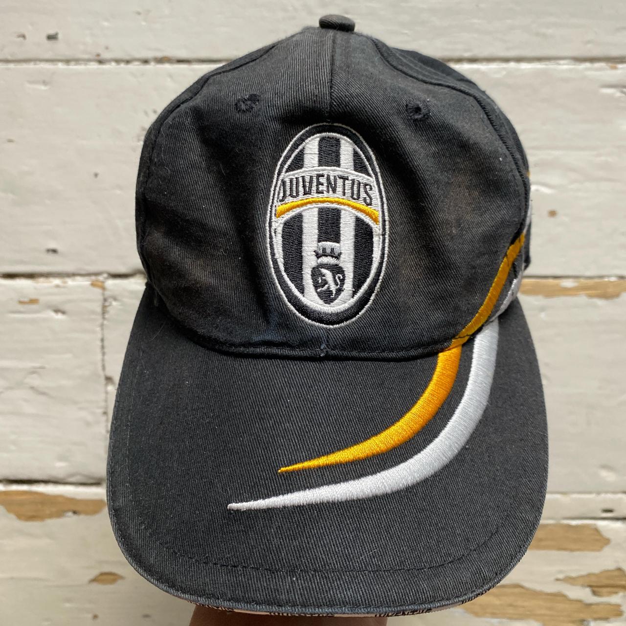 Juventus Black Yellow and White Cap