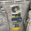 Akademiks A9 Grey and Black Hoodie (L)