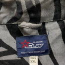 Classic Jeans Vintage 90’s Baggy Denim Jacket Silver and Black (2XL)