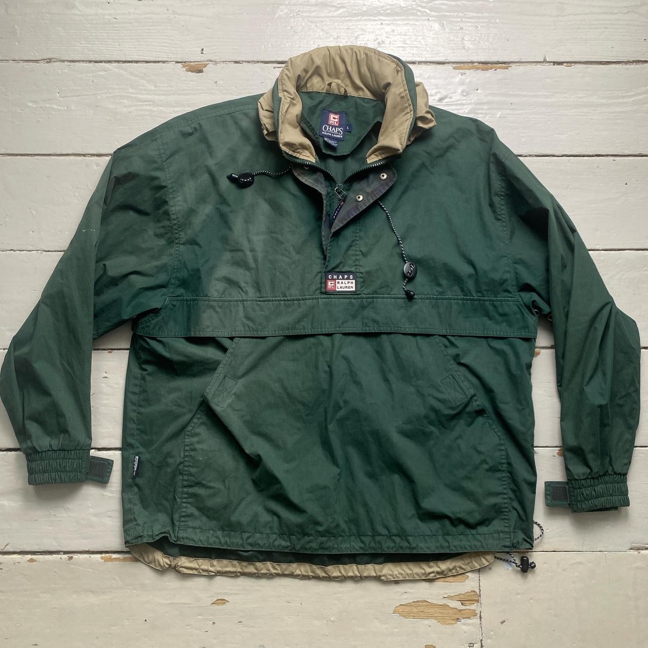 Chaps Ralph Lauren Vintage Green Quarter Zip Skiddoo Jacket