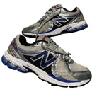 New Balance 860 V2 Silver and Blue Trainers (UK 10.5)