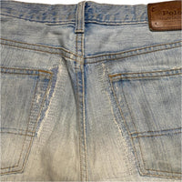 Polo Ralph Lauren Light Blue Stonewash Knee Distress Jeans (35W)