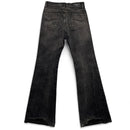 Balenciaga Charcoal Grey Baggy Flared Distressed Jeans (2XS)